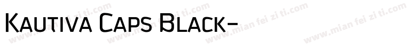 Kautiva Caps Black字体转换